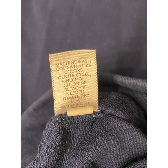 Pure Jill J.Jill Organic Cotton Wide Leg Pull On Blue Lounge Pants Small Casual - Picture 8 of 8